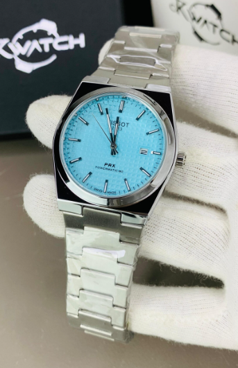 TISSOT PRX POWERMATIC 80 40mm (Brand - New)  ice blue